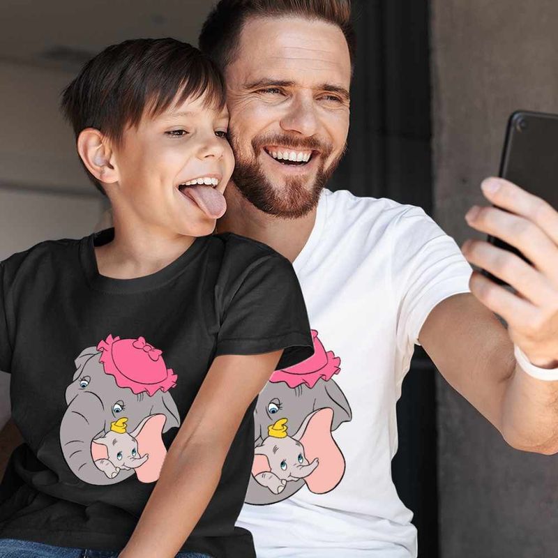 Fashion, accesorii si bijuterii - Barbati - Imbracaminte - Tricouri si bluze barbati - Tricou Barbati Dumbo Jumbo Love Elefant Circ, negru, marime L - Infinity.ro