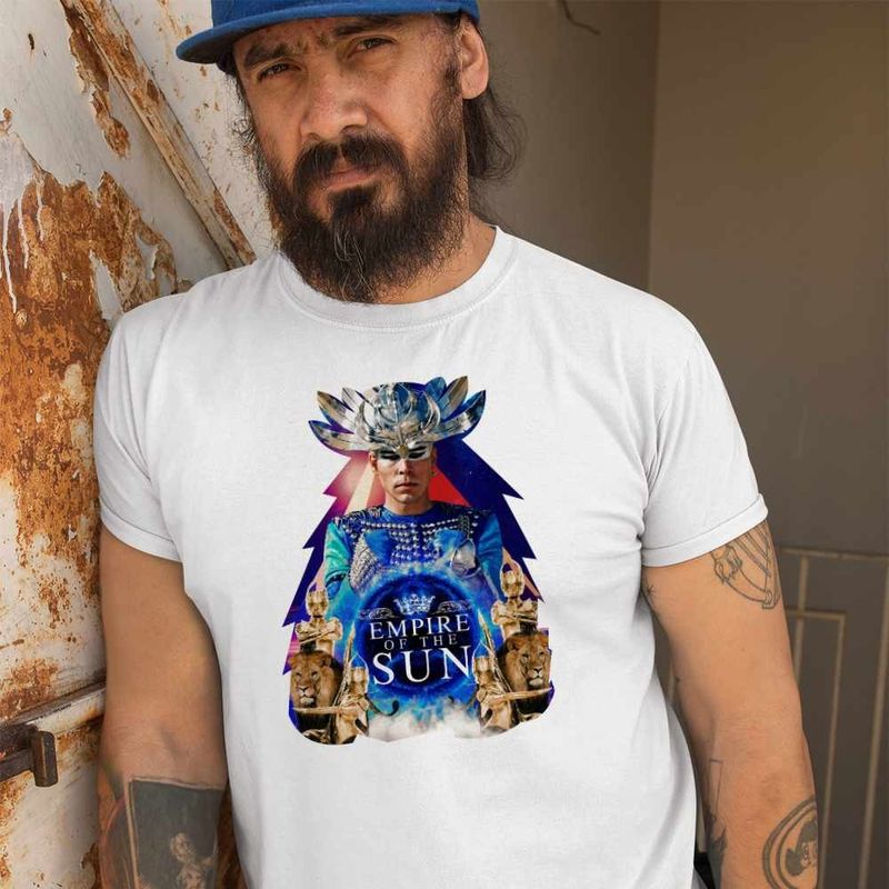 Fashion, accesorii si bijuterii - Barbati - Imbracaminte - Tricouri si bluze barbati - Tricou Barbati Empire Of The Sun Party, alb, marime M - Infinity.ro