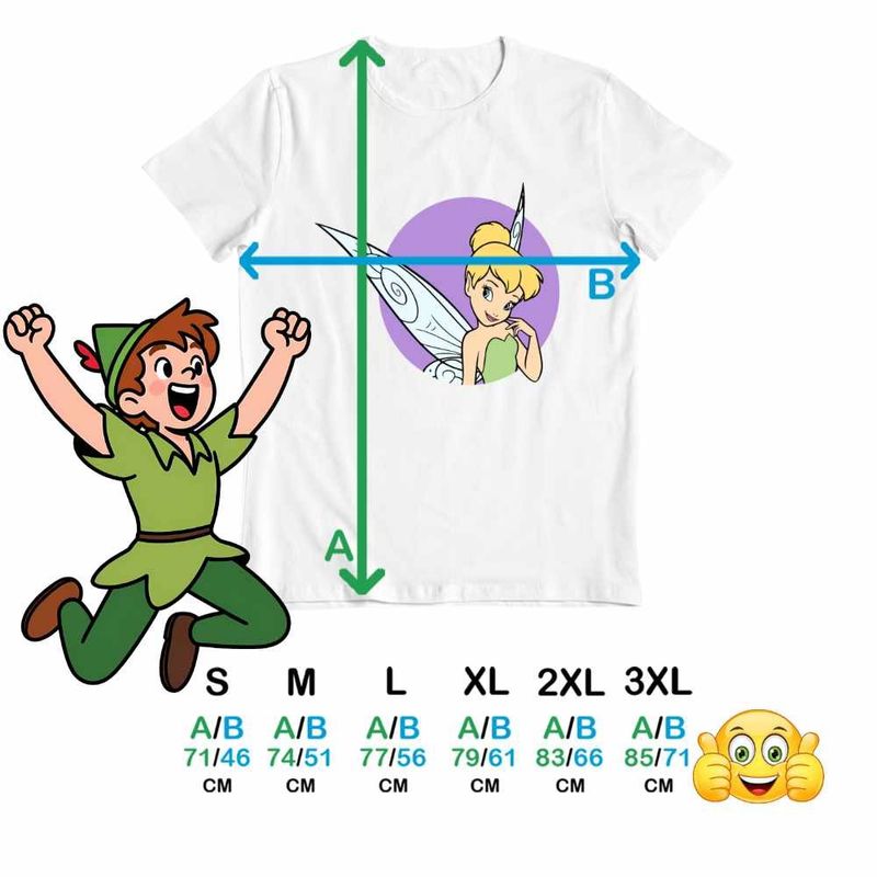 Fashion, accesorii si bijuterii - Barbati - Imbracaminte - Tricouri si bluze barbati - Tricou Barbati Peter Pan Tinker Bell Clopotica, alb, marime 2XL - Infinity.ro