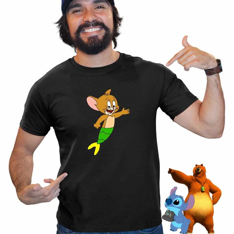 Fashion, accesorii si bijuterii - Barbati - Imbracaminte - Tricouri si bluze barbati - Tricou Barbati Tom si Jerry Sirena, negru, marime M - Infinity.ro
