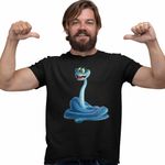 Fashion, accesorii si bijuterii - Barbati - Imbracaminte - Tricouri si bluze barbati - Tricou Barbati Zootopia Gary Vipera Zootropolis Sarpe, negru, marime S - Infinity.ro