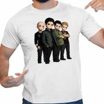 Fashion, accesorii si bijuterii - Barbati - Imbracaminte - Tricouri si bluze barbati - Tricou Barbati Breaking Benjamin All Gang, alb, marime L - Infinity.ro