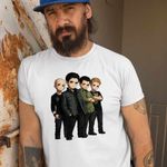 Fashion, accesorii si bijuterii - Barbati - Imbracaminte - Tricouri si bluze barbati - Tricou Barbati Breaking Benjamin All Gang, alb, marime L - Infinity.ro