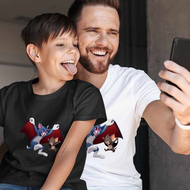 Fashion, accesorii si bijuterii - Barbati - Imbracaminte - Tricouri si bluze barbati - Tricou Barbati Tom si Jerry Dracula Vampiri Halloween Horror, negru, marime XL - Infinity.ro