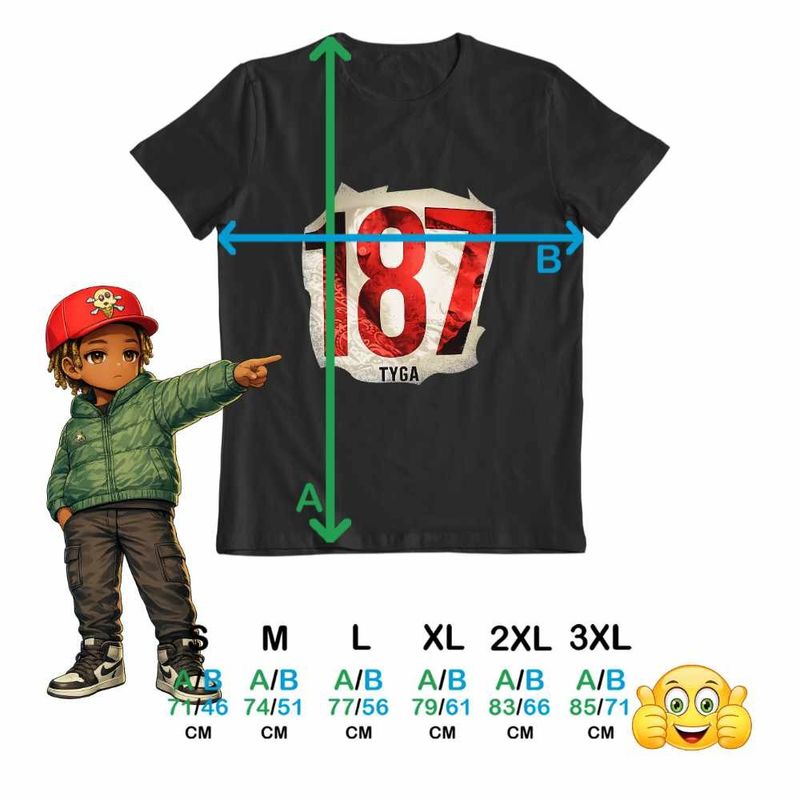 Fashion, accesorii si bijuterii - Barbati - Imbracaminte - Tricouri si bluze barbati - Tricou Barbati Tyga 187 Trap Rap Music, negru, marime S - Infinity.ro