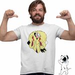 Fashion, accesorii si bijuterii - Barbati - Imbracaminte - Tricouri si bluze barbati - Tricou Barbati 101 Dalmatieni Cruella Devil, alb, marime L - Infinity.ro