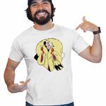 Fashion, accesorii si bijuterii - Barbati - Imbracaminte - Tricouri si bluze barbati - Tricou Barbati 101 Dalmatieni Cruella Devil, alb, marime L - Infinity.ro