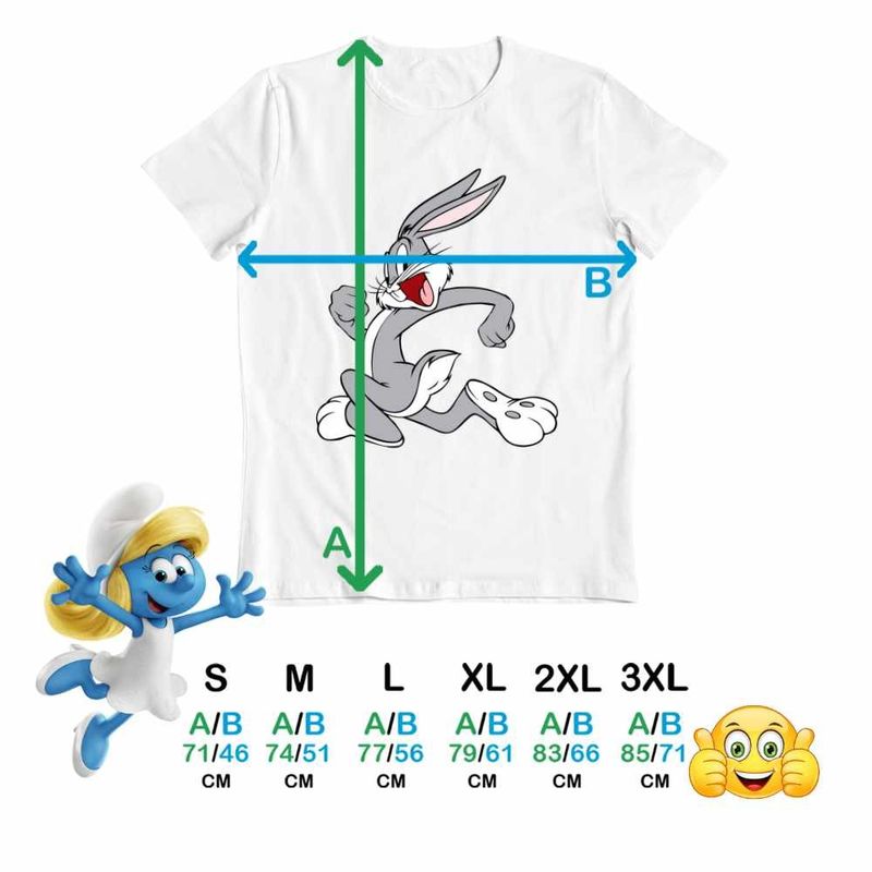 Fashion, accesorii si bijuterii - Barbati - Imbracaminte - Tricouri si bluze barbati - Tricou Barbati Bugs Bunny Iepuras, alb, marime 2XL - Infinity.ro