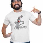 Fashion, accesorii si bijuterii - Barbati - Imbracaminte - Tricouri si bluze barbati - Tricou Barbati Bugs Bunny Iepuras, alb, marime 2XL - Infinity.ro