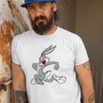 Fashion, accesorii si bijuterii - Barbati - Imbracaminte - Tricouri si bluze barbati - Tricou Barbati Bugs Bunny Iepuras, alb, marime 2XL - Infinity.ro