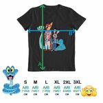 Fashion, accesorii si bijuterii - Barbati - Imbracaminte - Tricouri si bluze barbati - Tricou Barbati Zootopia Nick Judy Gary Zootropolis Politist, negru, marime L - Infinity.ro
