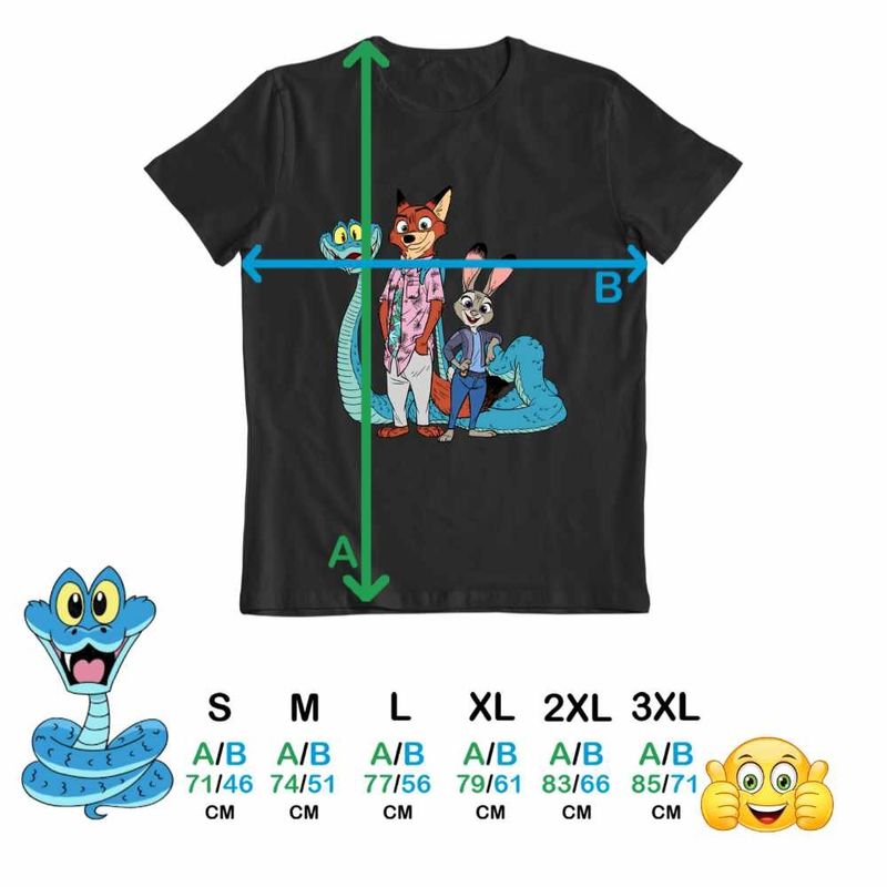Fashion, accesorii si bijuterii - Barbati - Imbracaminte - Tricouri si bluze barbati - Tricou Barbati Zootopia Nick Judy Gary Zootropolis Politist, negru, marime L - Infinity.ro