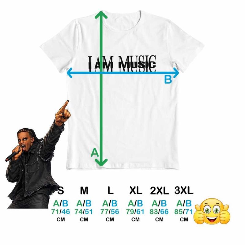 Fashion, accesorii si bijuterii - Barbati - Imbracaminte - Tricouri si bluze barbati - Tricou Barbati Playboi Carti I am Music, alb, marime S - Infinity.ro
