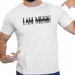 Fashion, accesorii si bijuterii - Barbati - Imbracaminte - Tricouri si bluze barbati - Tricou Barbati Playboi Carti I am Music, alb, marime S - Infinity.ro