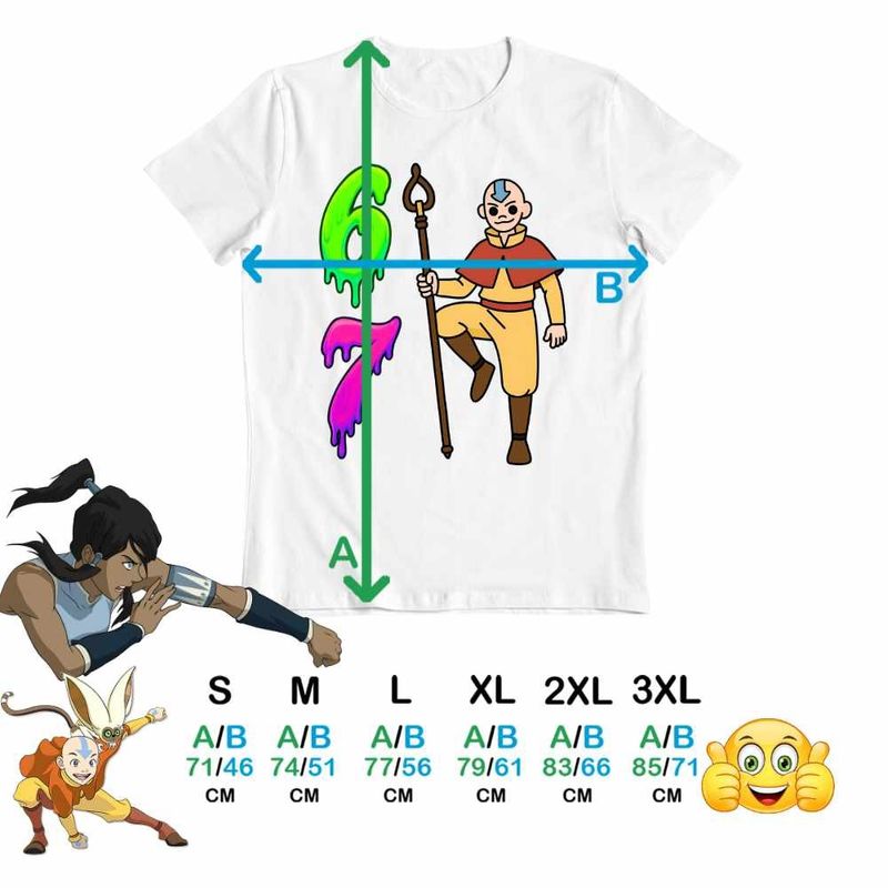 Fashion, accesorii si bijuterii - Barbati - Imbracaminte - Tricouri si bluze barbati - Tricou Barbati Avatar Six Seven Last Airbender 67 Calugar Shaolin, alb, marime 2XL - Infinity.ro