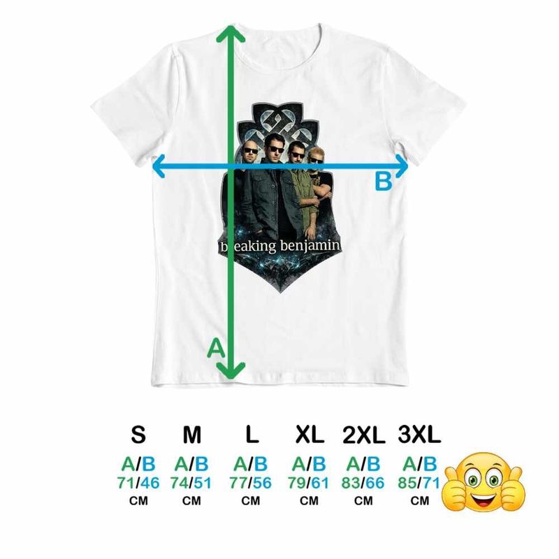 Fashion, accesorii si bijuterii - Barbati - Imbracaminte - Tricouri si bluze barbati - Tricou Barbati Breaking Benjamin Rock, alb, marime 3XL - Infinity.ro