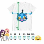 Fashion, accesorii si bijuterii - Barbati - Imbracaminte - Tricouri si bluze barbati - Tricou Barbati Huntrix Derpy Sussie Kpop Demon Hunters, alb, marime L - Infinity.ro