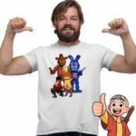 Fashion, accesorii si bijuterii - Barbati - Imbracaminte - Tricouri si bluze barbati - Tricou Barbati Avatar Fnaf Freddy Last Airbender Firebender, alb, marime L - Infinity.ro
