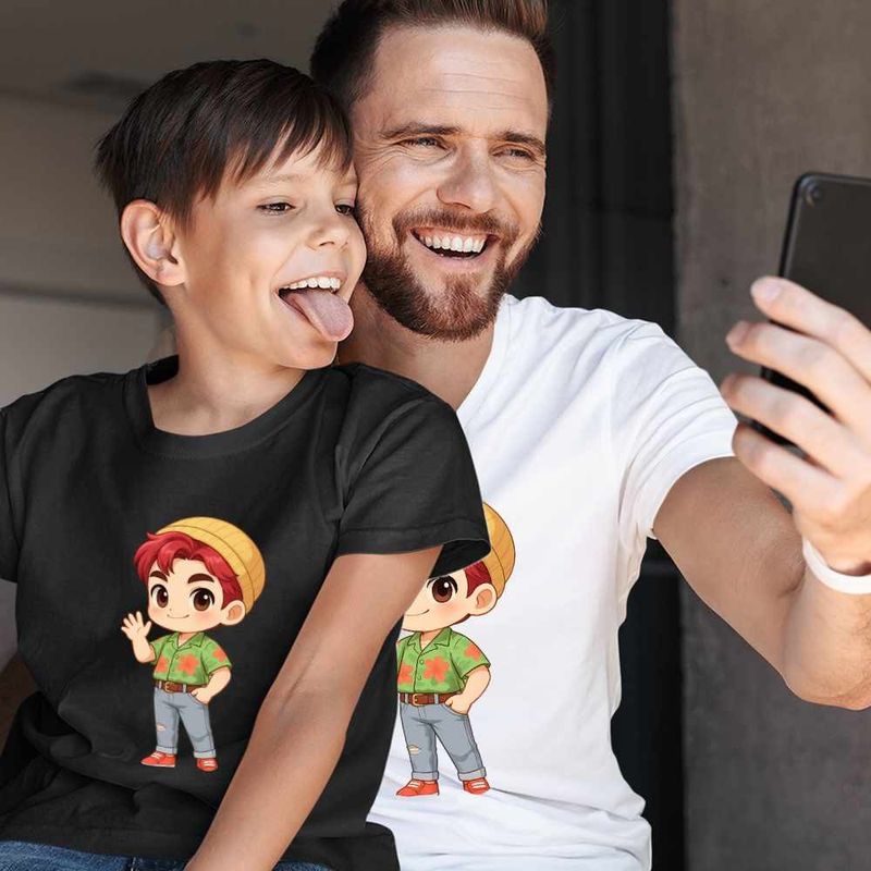 Fashion, accesorii si bijuterii - Barbati - Imbracaminte - Tricouri si bluze barbati - Tricou Barbati Huntrix Saja Boys Abby Kpop Demon Hunters, negru, marime M - Infinity.ro