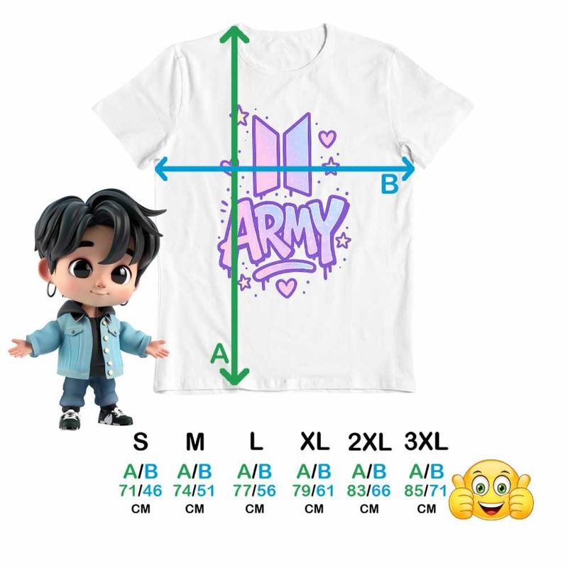 Fashion, accesorii si bijuterii - Barbati - Imbracaminte - Tricouri si bluze barbati - Tricou Barbati BTS Army K-Pop, alb, marime XL - Infinity.ro