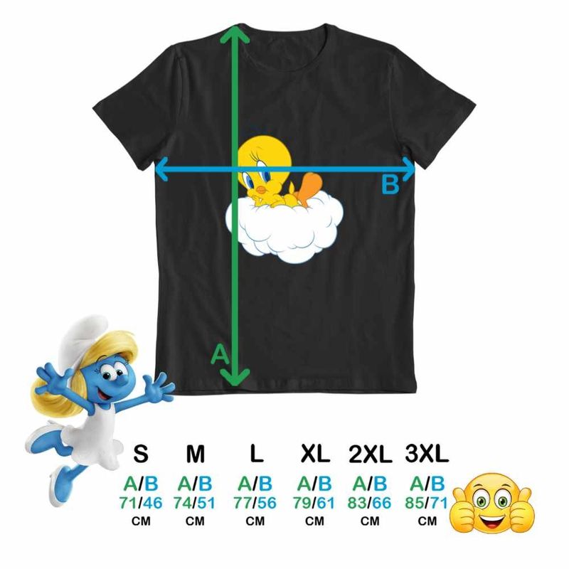 Fashion, accesorii si bijuterii - Barbati - Imbracaminte - Tricouri si bluze barbati - Tricou Barbati Tweety Norisor, negru, marime M - Infinity.ro