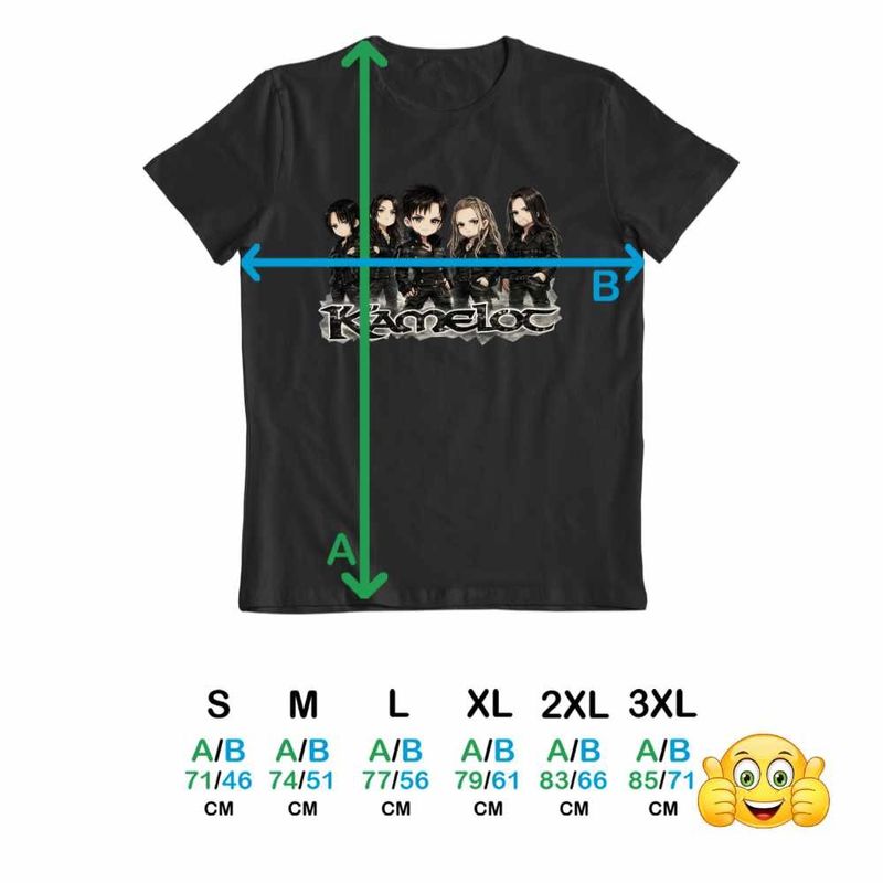 Fashion, accesorii si bijuterii - Barbati - Imbracaminte - Tricouri si bluze barbati - Tricou Barbati Kamelot Rock Band, negru, marime L - Infinity.ro