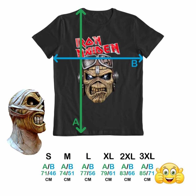 Fashion, accesorii si bijuterii - Barbati - Imbracaminte - Tricouri si bluze barbati - Tricou Barbati Iron Maiden Biker Heavy Metal, negru, marime S - Infinity.ro