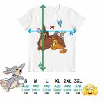 Fashion, accesorii si bijuterii - Barbati - Imbracaminte - Tricouri si bluze barbati - Tricou Barbati Bambi Thumper Iepuras Caprioara, alb, marime XL - Infinity.ro