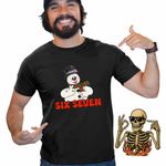 Fashion, accesorii si bijuterii - Barbati - Imbracaminte - Tricouri si bluze barbati - Tricou Barbati Six Seven Om de Zapada Craciun 67, negru, marime 2XL - Infinity.ro