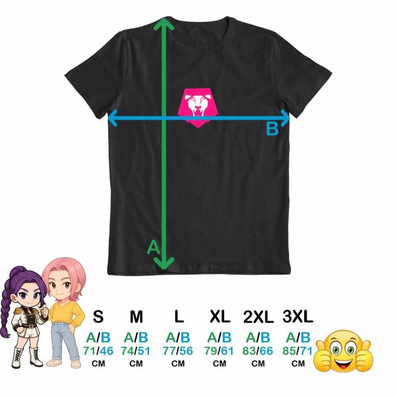 Fashion, accesorii si bijuterii - Barbati - Imbracaminte - Tricouri si bluze barbati - Tricou Barbati Huntrix Saja Boys Logo Simbol Kpop, negru, marime 3XL - Infinity.ro