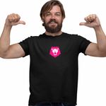 Fashion, accesorii si bijuterii - Barbati - Imbracaminte - Tricouri si bluze barbati - Tricou Barbati Huntrix Saja Boys Logo Simbol Kpop, negru, marime 3XL - Infinity.ro