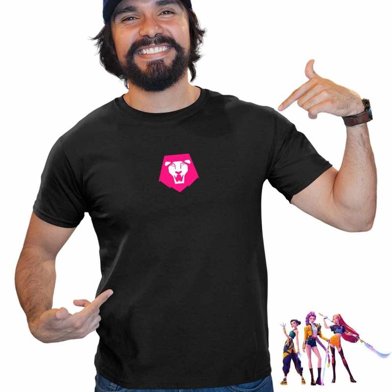 Fashion, accesorii si bijuterii - Barbati - Imbracaminte - Tricouri si bluze barbati - Tricou Barbati Huntrix Saja Boys Logo Simbol Kpop, negru, marime 3XL - Infinity.ro