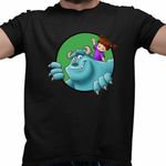Fashion, accesorii si bijuterii - Barbati - Imbracaminte - Tricouri si bluze barbati - Tricou Barbati James Boo Monsters University, negru, marime 3XL - Infinity.ro