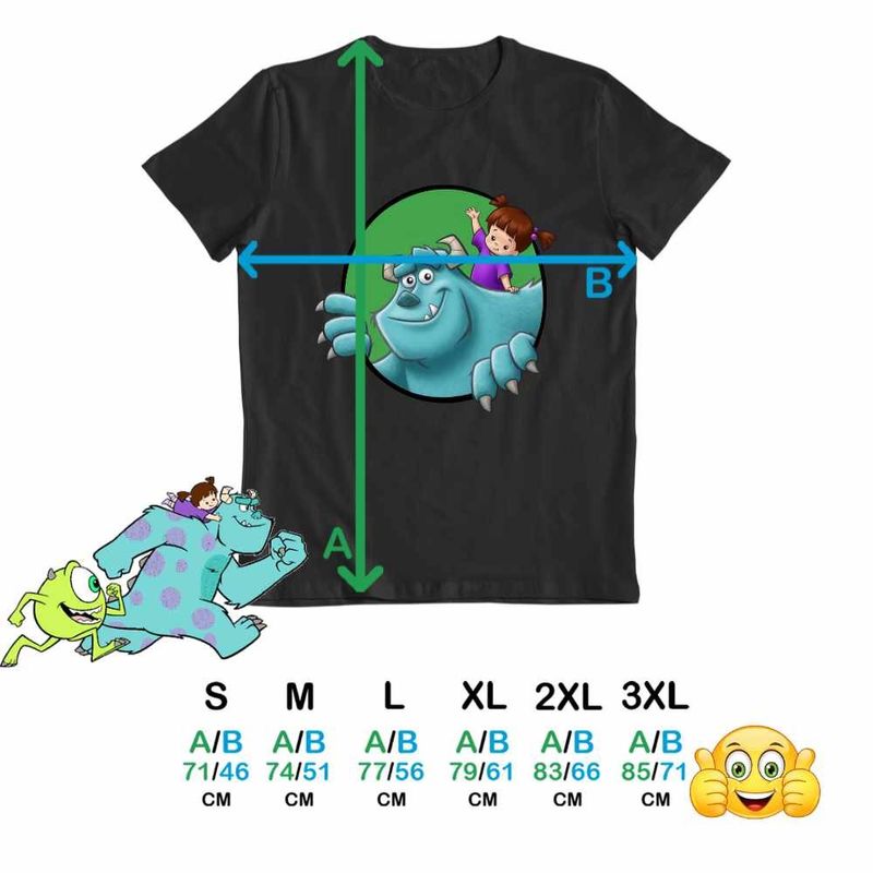 Fashion, accesorii si bijuterii - Barbati - Imbracaminte - Tricouri si bluze barbati - Tricou Barbati James Boo Monsters University, negru, marime 3XL - Infinity.ro