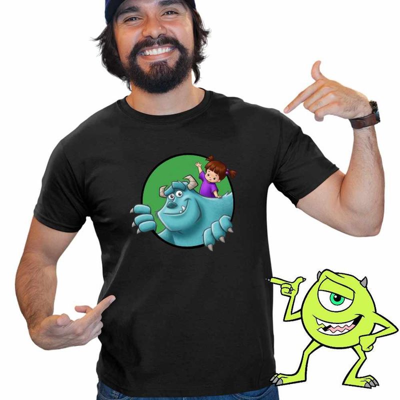 Fashion, accesorii si bijuterii - Barbati - Imbracaminte - Tricouri si bluze barbati - Tricou Barbati James Boo Monsters University, negru, marime 3XL - Infinity.ro