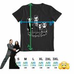 Fashion, accesorii si bijuterii - Barbati - Imbracaminte - Tricouri si bluze barbati - Tricou Barbati Familia Addams Mormantul Vesel Horror Halloween Morticia, negru, marime XL - Infinity.ro