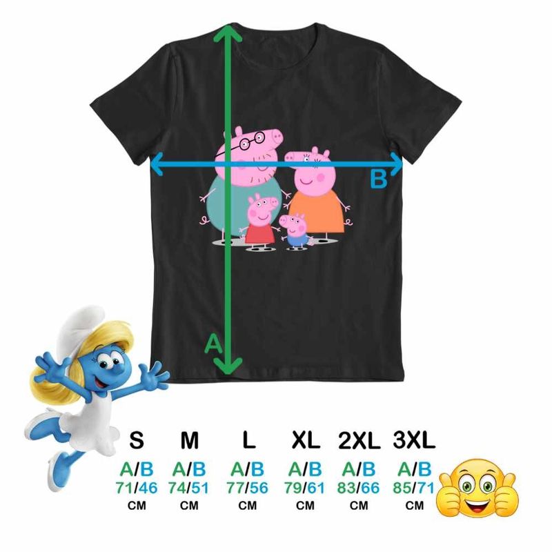 Fashion, accesorii si bijuterii - Barbati - Imbracaminte - Tricouri si bluze barbati - Tricou Barbati Purcelusa Peppa Pig Familia, negru, marime 3XL - Infinity.ro