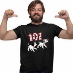 Fashion, accesorii si bijuterii - Barbati - Imbracaminte - Tricouri si bluze barbati - Tricou Barbati 101 Dalmatieni Catelusi Dalmatian Puppy, negru, marime L - Infinity.ro
