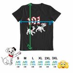 Fashion, accesorii si bijuterii - Barbati - Imbracaminte - Tricouri si bluze barbati - Tricou Barbati 101 Dalmatieni Catelusi Dalmatian Puppy, negru, marime L - Infinity.ro