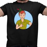 Fashion, accesorii si bijuterii - Barbati - Imbracaminte - Tricouri si bluze barbati - Tricou Barbati Peter Pan Copilarie Lost Boys, negru, marime M - Infinity.ro
