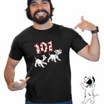 Fashion, accesorii si bijuterii - Barbati - Imbracaminte - Tricouri si bluze barbati - Tricou Barbati 101 Dalmatieni Catelusi Dalmatian Puppy, negru, marime L - Infinity.ro