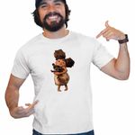 Fashion, accesorii si bijuterii - Barbati - Imbracaminte - Tricouri si bluze barbati - Tricou Barbati The Croods Sandy Familia Crood Epoca de Piatra, alb, marime XL - Infinity.ro