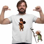 Fashion, accesorii si bijuterii - Barbati - Imbracaminte - Tricouri si bluze barbati - Tricou Barbati The Croods Sandy Familia Crood Epoca de Piatra, alb, marime XL - Infinity.ro