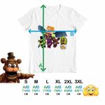 Fashion, accesorii si bijuterii - Barbati - Imbracaminte - Tricouri si bluze barbati - Tricou Barbati Fnaf Minecraft Five Nights at Freddy Horror Halloween, alb, marime XL - Infinity.ro