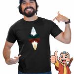 Fashion, accesorii si bijuterii - Barbati - Imbracaminte - Tricouri si bluze barbati - Tricou Barbati Avatar Master Roku Last Airbender, negru, marime S - Infinity.ro
