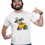 Fashion, accesorii si bijuterii - Barbati - Imbracaminte - Tricouri si bluze barbati - Tricou Barbati Wall-E Planta Papuc Bocanc Cartoon Desene Animate, alb, marime S - Infinity.ro