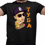 Fashion, accesorii si bijuterii - Barbati - Imbracaminte - Tricouri si bluze barbati - Tricou Barbati Tyga Ayy Macarena, negru, marime M - Infinity.ro