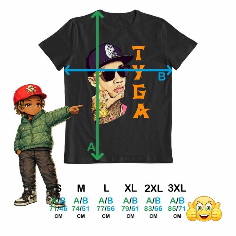 Fashion, accesorii si bijuterii - Barbati - Imbracaminte - Tricouri si bluze barbati - Tricou Barbati Tyga Ayy Macarena, negru, marime M - Infinity.ro