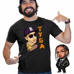 Fashion, accesorii si bijuterii - Barbati - Imbracaminte - Tricouri si bluze barbati - Tricou Barbati Tyga Ayy Macarena, negru, marime M - Infinity.ro