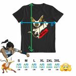 Fashion, accesorii si bijuterii - Barbati - Imbracaminte - Tricouri si bluze barbati - Tricou Barbati Avatar Momo Last Airbender Maestru al Aerului, negru, marime L - Infinity.ro